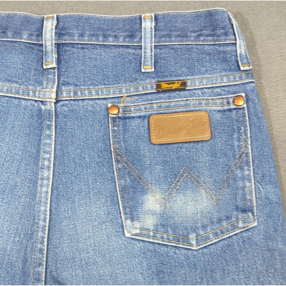 Wrangler Jeans Men's 34x36 Fits 33x36 Blue 936DEN Cowboy Cut Slim Fit Western